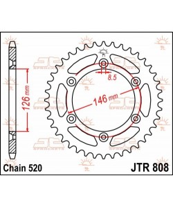 Corona In Acciaio Jt Fuoristrada 49 Denti