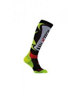 CALZE LUGHE X TECH NERO/GIALLO FLUO 39/42