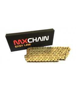 CATENA MX CHAIN 420 CROSS SENZA O-RING 140 MAGLIE - DORATA