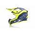 casco acerbis linear blu/giallo fluo