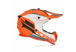 casco acerbis linear arancione/bianco