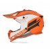 casco acerbis linear arancione/bianco