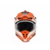casco acerbis linear arancione/bianco