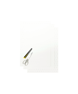 Kit Fogli Forati Per Tanica Bianco 3 Fogli