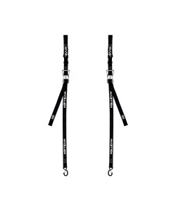 COPPIA CINGHIE FISSAGGIO MOTO CON CRICCHETTO 38MM NERE