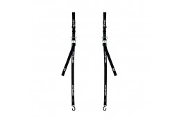 COPPIA CINGHIE FISSAGGIO MOTO CON CRICCHETTO 38MM NERE