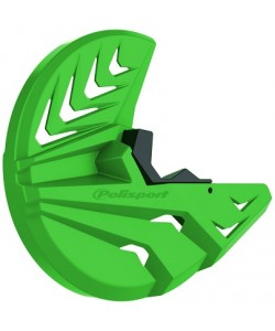 Kit Protezione Disco Freno Anteriore E Piedini Forcelle Colore Verde